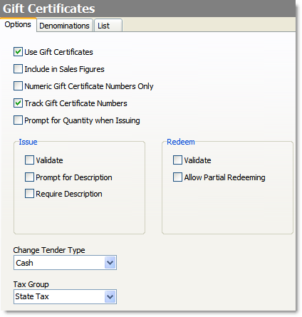 GiftCertificateOptions